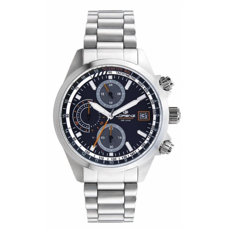 Lorenz Crono Solar Pilot Orange + Nato Extra Strap (030253DD) Men's Watch_main