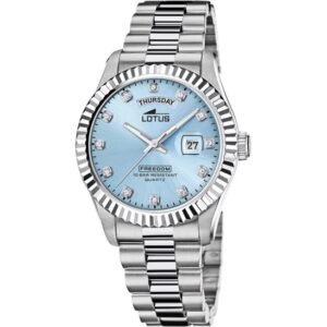 Lotus Watches Freedom Day Date Light Blue