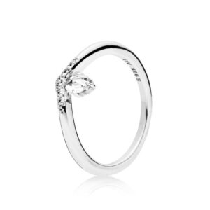 Pandora Jewels Wishbone Silver - Ring With Clear Cubic Zirconia - Size 50 ***special Price*** (197790CZ-50) Women's JEWELRY_main