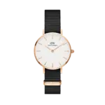 Daniel Wellington Women's classic petite cornwall Watch with black nylon Strap
