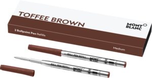 Montblanc Toffee Brown - Ballpoint Pen Refills - Medium - 2 Pcs (125957)  FASHION ACCESSORIES_main