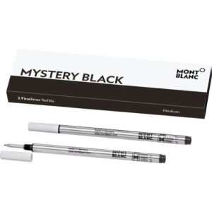 Montblanc Mistery Black - Ballpoint Pen Refills - Medium - 2 Pcs (128246)  FASHION ACCESSORIES_main