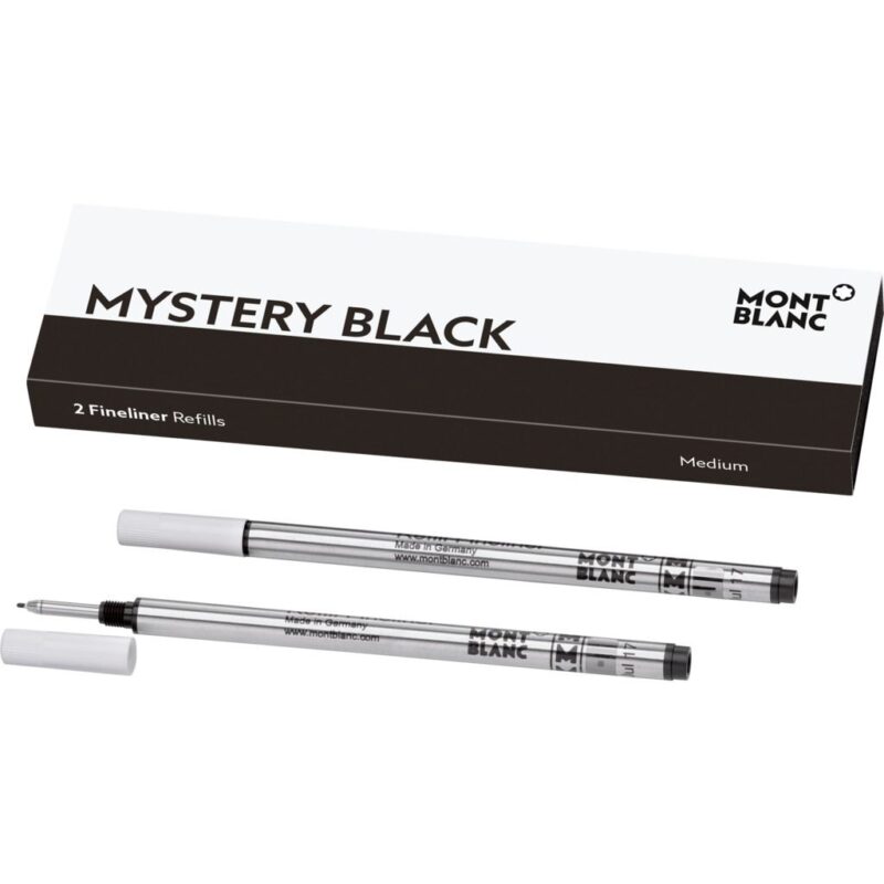 Montblanc Mistery Black - Ballpoint Pen Refills - Medium - 2 Pcs (128246)  FASHION ACCESSORIES_main