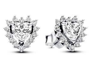 Pandora Jewels Sparkling Heart Halo Stud (293097C01) Women's JEWELRY_main