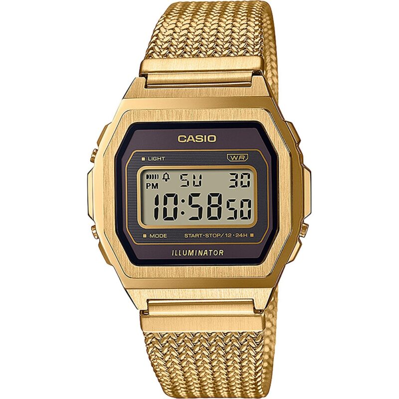 Casio Vintage Premium Collection Gold Mesh