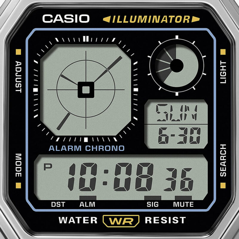 CASIO VINTAGE RETRO FUTURE EDGY COLLECTION - BLACK (A130WE-1AEF) - Image 3