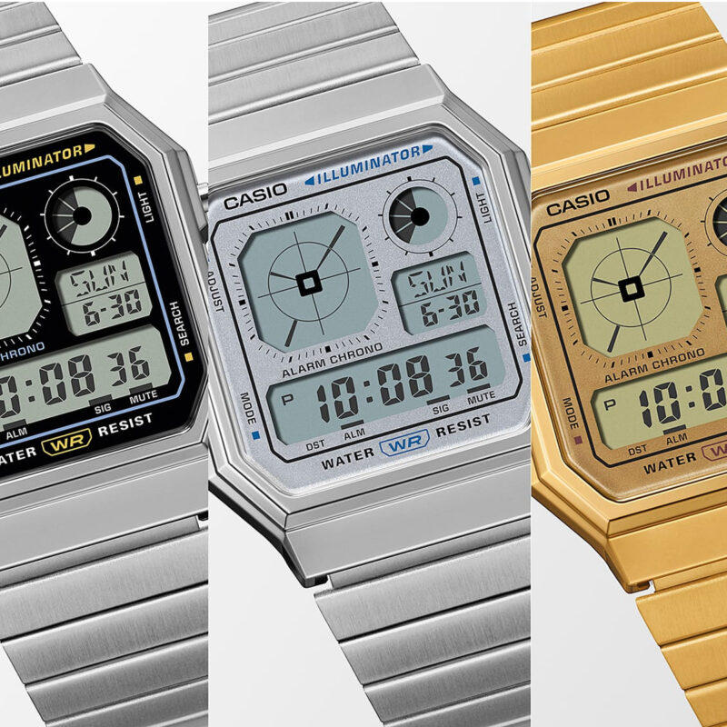Casio Vintage Retro Future Edgy Collection - Silver (A130WE-7AEF) Unisex Watch_1