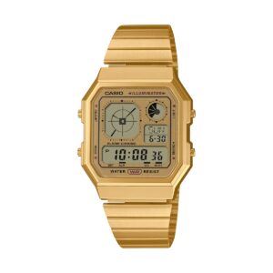 Casio Vintage Retro Future Edgy Collection - Full Gold (A130WEG-9AEF) Unisex Watch_main