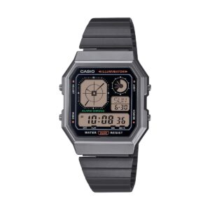 Casio Vintage Retro Future Edgy Collection - Full Black (A130WEGG-1AEF) Unisex Watch_main