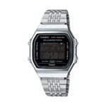 Casio Vintage Bluetooth® Smartphone Link - Silver - Built-in Accelerometer Senses Body Movements + Steps Counter (ABL-100WE-1BEF) Unisex Watch_main