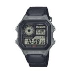 Casio Sport Illuminator - World Time Illuminator 5 Alarms - Future Classic Collection - Black (AE-1200WHUB-8AVEF) Men's Watch_main