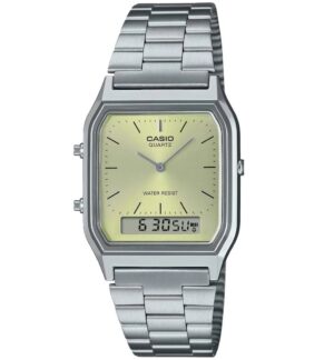 Casio Vintage Edgy Collection Sunray Dial - Green Lemon (AQ-230A-9AMQYES) Unisex Watch_main