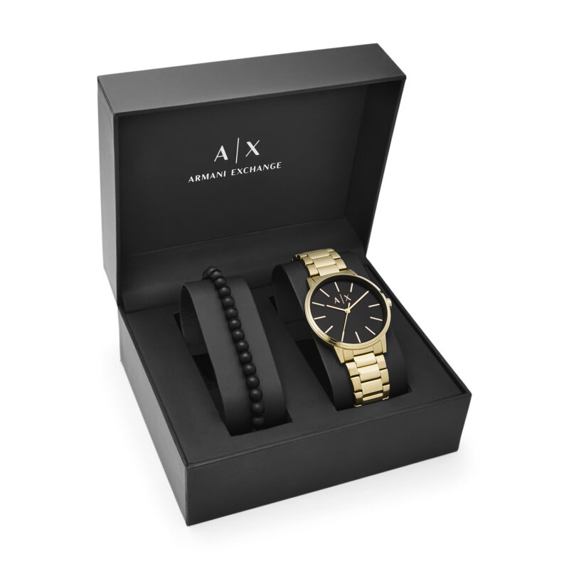 A|X Armani Exchange Men's Watch and Bracelet Jewellery Set  (AX7119SET) - Cayde Collection - Image 6