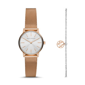 A|X Armani Exchange Women's Watch and Bracelet Jewellery Set (AX7121) - Lola Collection