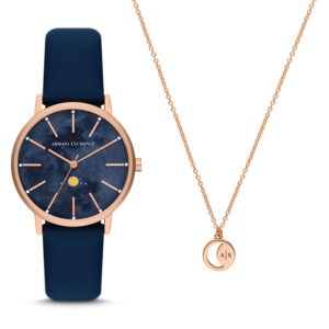A|X Armani Exchange Women's Watch and Necklace Jewellery Set (AX7149SET) - Lola Collection