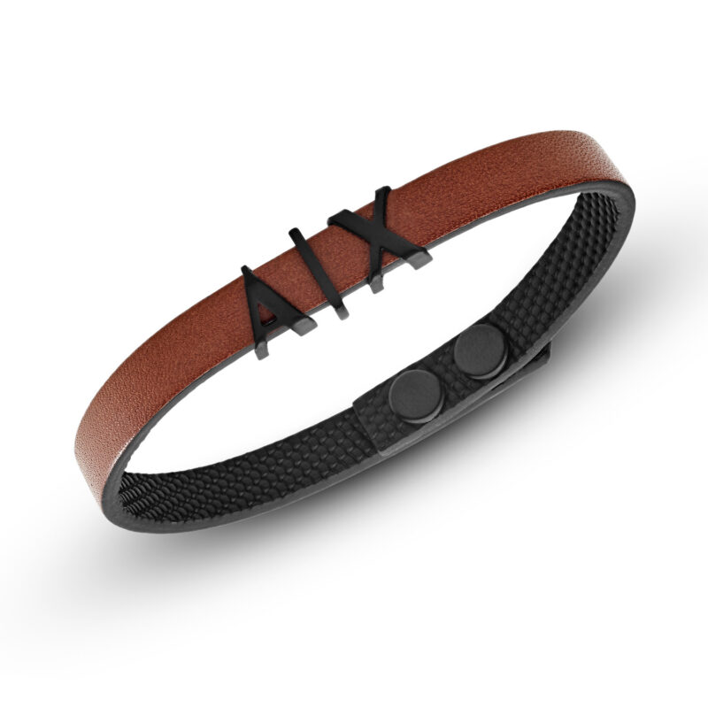 Armani Exchange Jewels Men's Leather Bracelet (AXG0054001) - Image 2