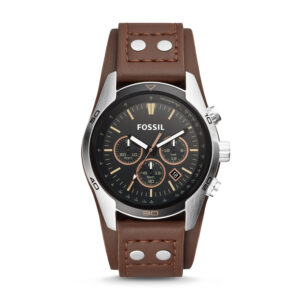 Fossil Coachman Chronograph Black Dial Brown Leather CH2891 Men's Watch