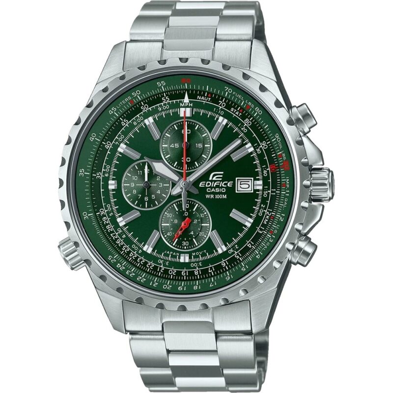 Casio Edifice Slide Rule Xl Chrono - Green (EF-527D-3AVUEF) Men's Watch_main