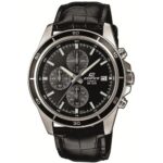 Casio Edifice Classic Chronograph Leather- All Black (EFR-526L-1AVUEF)  Watch_main