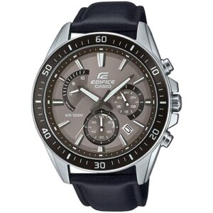 Casio Edifice Retrograde Chronograph Xl Leather - Tan Black (EFR-552L-5AVUEF)  Watch_main