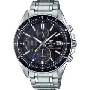 Casio Edifice Slim Solar Powered Chronograph - Black (EFS-S510D-1AVUEF) Men's Watch_main