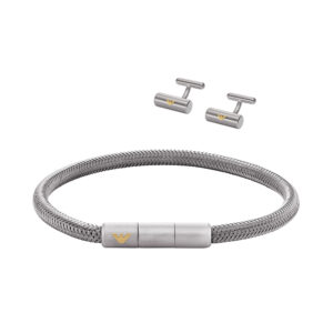 Emporio Armani Jewels Men's Bracelet and Cufflinks Jewelery Set(EGS3044SET)