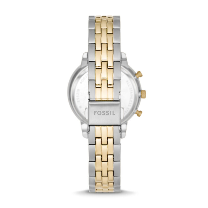 Fossil Neutra Chronograph Two Tone Stainless Steel White Mother Of Pearl Dial Quartz ES5216 Women's Watch - Image 2