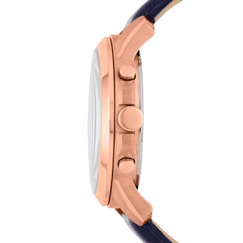Fossil Grant Chronograph Blue Leather Strap FS4835 Men's Watch - Image 3