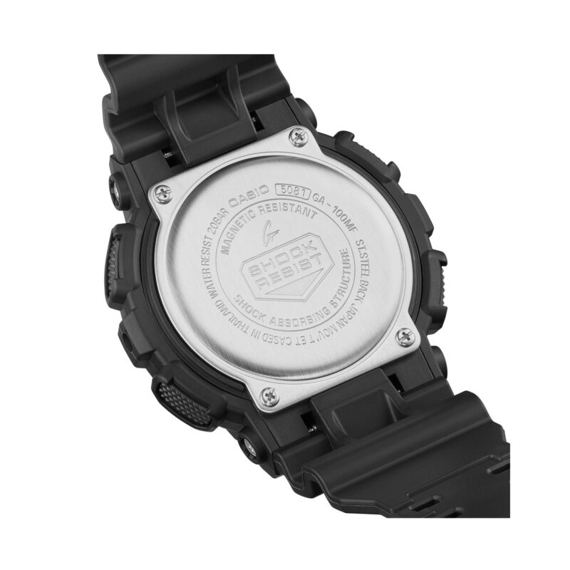 Casio G-shock Oversize - Matte Fluo Serie - Black (GA-100MF-1AER) Men's Watch_4