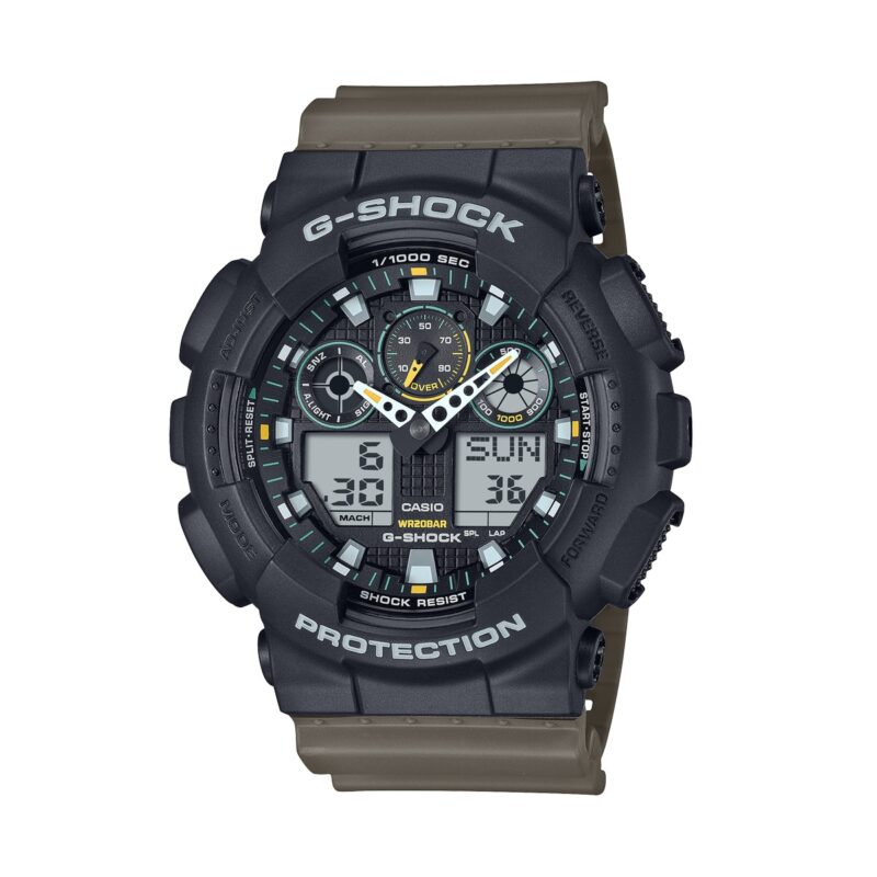Casio G-shock Oversized - Two Tone Utility Colours (GA-100TU-1A3ER) Men's Watch_main
