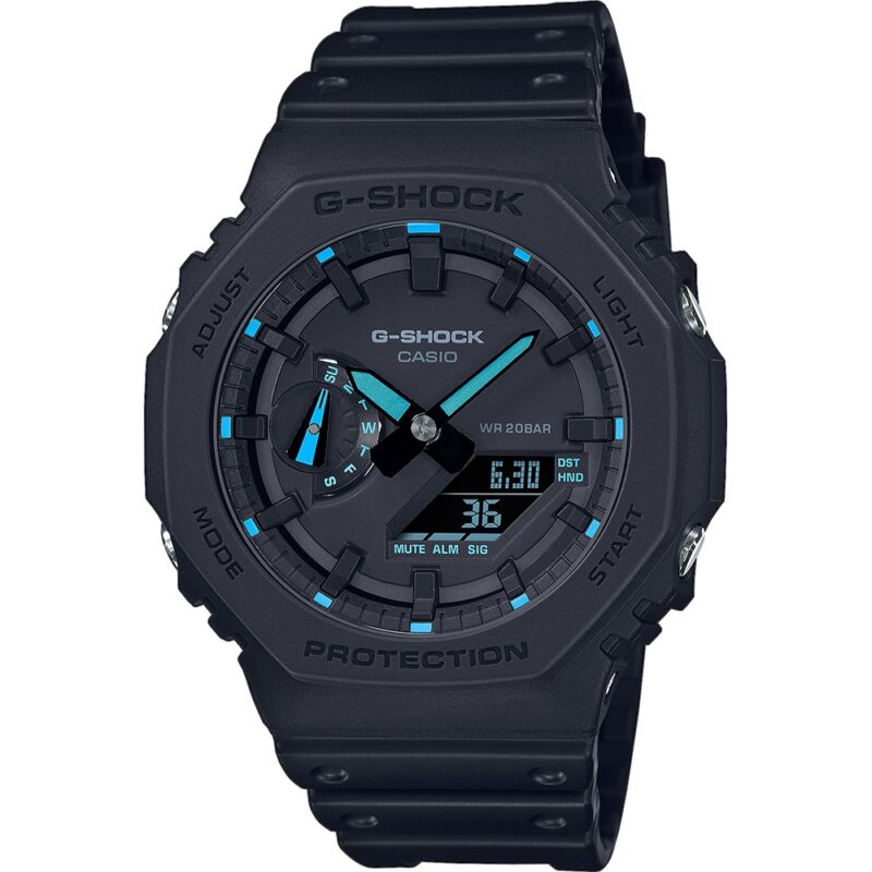 Casio G-shock Oak - Neon Blue Index (GA-2100-1A2ER) Men's Watch_main