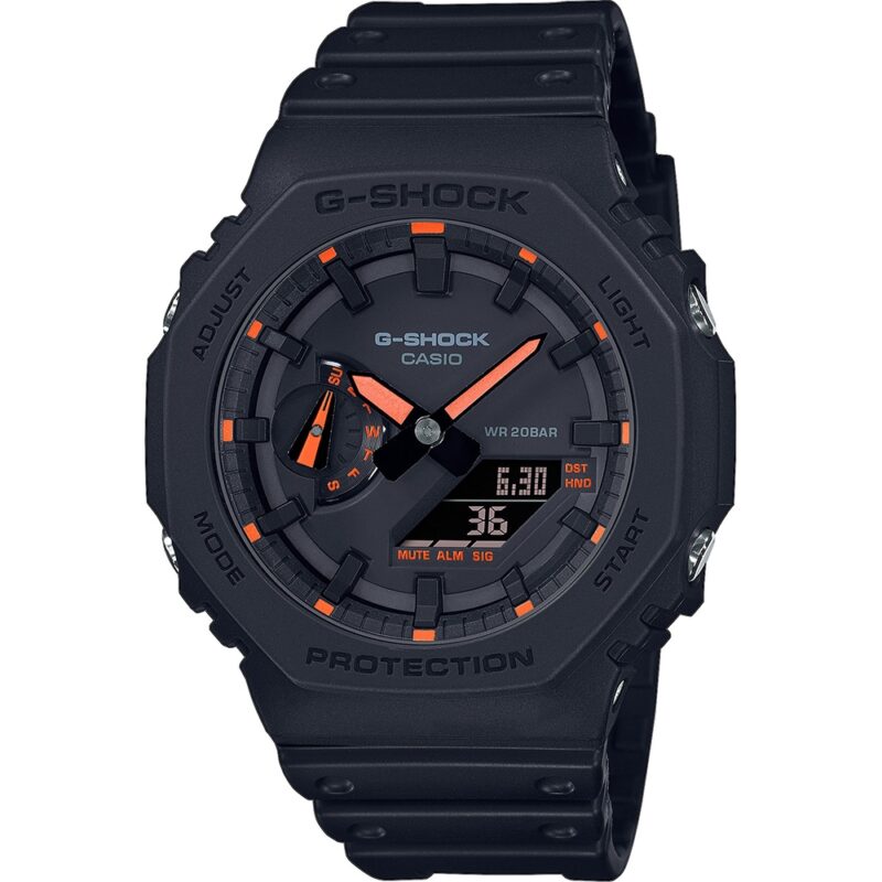 Casio G-shock Oak - Neon Orange Indexes (GA-2100-1A4ER) Men's Watch_main