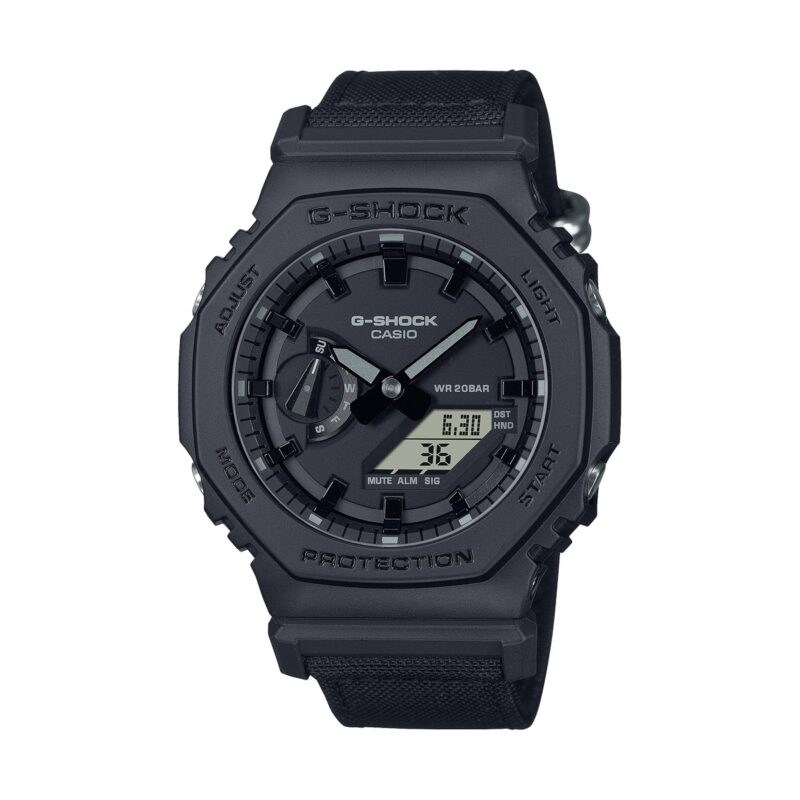 Casio G-shock Oak Black Cordura Eco Fabric Strap (GA-2100BCE-1AER) Men's Watch_main