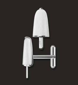 Ambrosini Jewels Unisex Cufflinks (gg 02 01 05) - bianca - 925 sterling silver