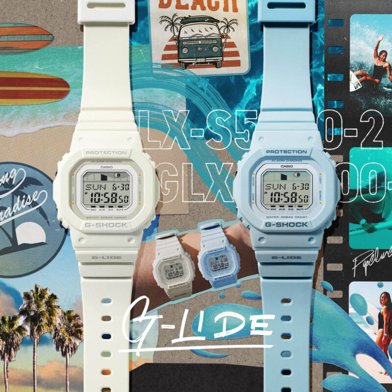 Casio G-shock G-lide Mid-blue - Surf Tide Graphs (GLX-S5600-2ER) Men's Watch_2