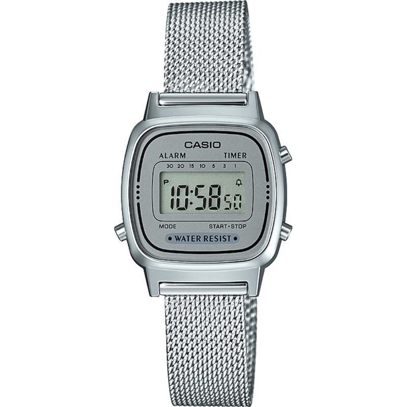 Casio Vintage Iconic Mini Steel Silver Mesh (LA670WEM-7EF) Unisex Watch_main