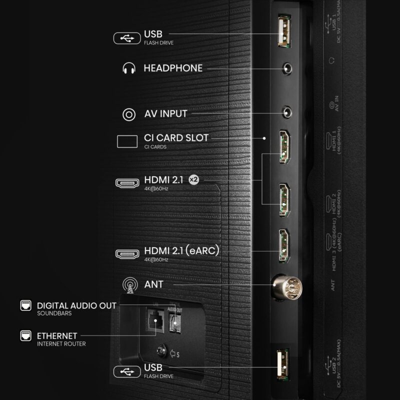 Hisense 85Q6N 85 inch 60HZ QLED,4K AI Upscaler,Dolby Vision,120 High Refresh Rate (LEDN85Q6N) - Image 12