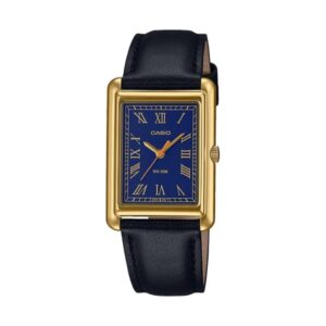 Casio Collection Lady Tank. Gold. Leather - Blue (LTP-B165GL-2BVEF) Women's Watch_main