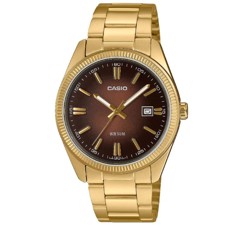 Casio Collection Date. Gold - Bronze (MTP-1302PGC-5AVEF) Men's Watch_main