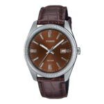 Casio Collection Date. Leather - Bronze (MTP-1302PL-5AVEF) Men's Watch_main