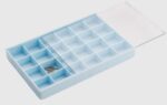 Scatola In Plastica 24 Scomparti Cm. 19 X 13 X 2 - Plastic Box With 24 Compartments. 19 X 13 X 2 Cm (RR025A)  Watch_main