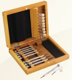 Scatola In Legno Con 9 Giraviti - Wooden Box With 9 Screwdrivers (RR403)  Watch_main