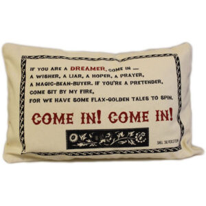 Cuscini Letterari - Copricuscino In Juta Lavata / Cotton Pillow Case  Come In! - Size 38x25cm (SLEEP-C-08)  FASHION ACCESSORIES_main