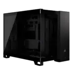 2500D Airflow Black Mid-Tower Dual Chamber PC Case; 2x 3.5'' |  2x 2.5'' Drive Bays; Up to 360mm Radiator compatible (CC-9011263-WW)