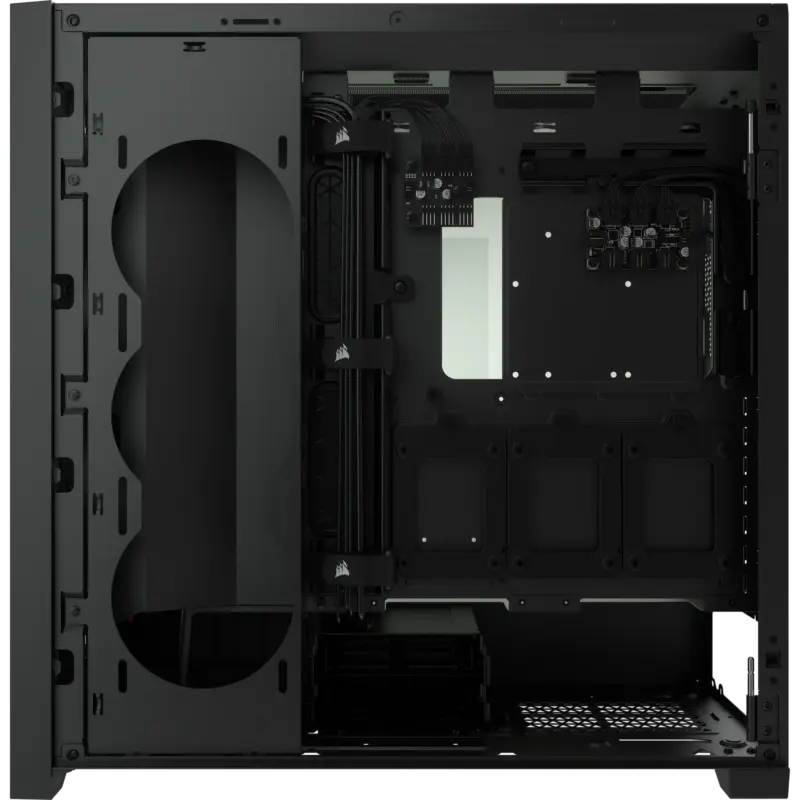 5000X RGB Black Tempered Glass Mid-Tower; 2x 3.5'' |  4x 2.5'' Drive Bays; Up to 360mm Radiator compatible; 3x 120mm fan incl (CC-9011212-WW)
