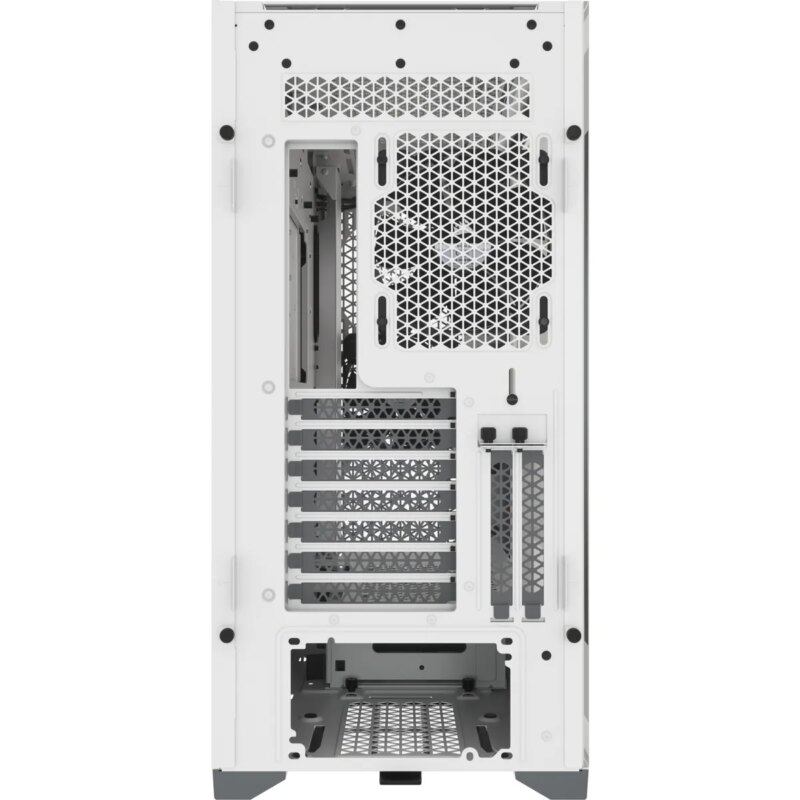 5000D RGB Airflow White Tempered Glass Mid Tower; 2x 3.5'' |  4x 2.5'' Drive Bays; Up to 360mm Radiator; 3x 120mm fan incl (CC-9011243-WW)