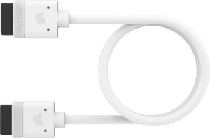 CORSAIR iCUE LINK Cable; 1x 600mm with Straight connectors; White (CL-9011127-WW)