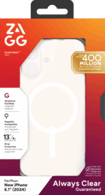 ZAGG Cases Crystal Palace Snap Apple iP16  Clear (702315042)