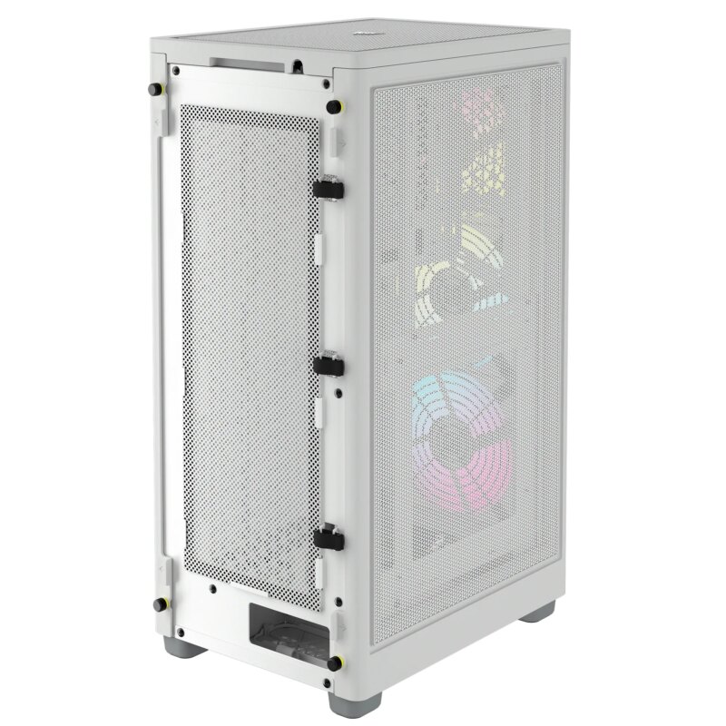 iCUE 2000D RGB AIRFLOW White Mini-ITX PC Case; 3x 2.5'' Drive Bays; Up to 360mm Radiator compatible; 2x 120mm fan incl (CC-9011247-WW) - Image 8
