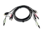 ATEN 1.8m USB HDMI to DVI-D KVM cable with Audio (2L-7D02DH)